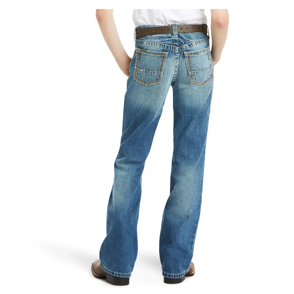 10018345 Ariat Boys B4 Relaxed Boundary Boot Cut Jean