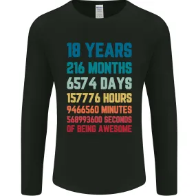 18th Birthday 18 Year Old Mens Long Sleeve T-Shirt