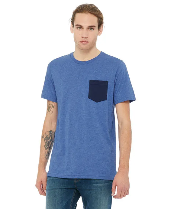 3021 - Bella   Canvas Mens Jersey Short-Sleeve Pocket T-Shirt