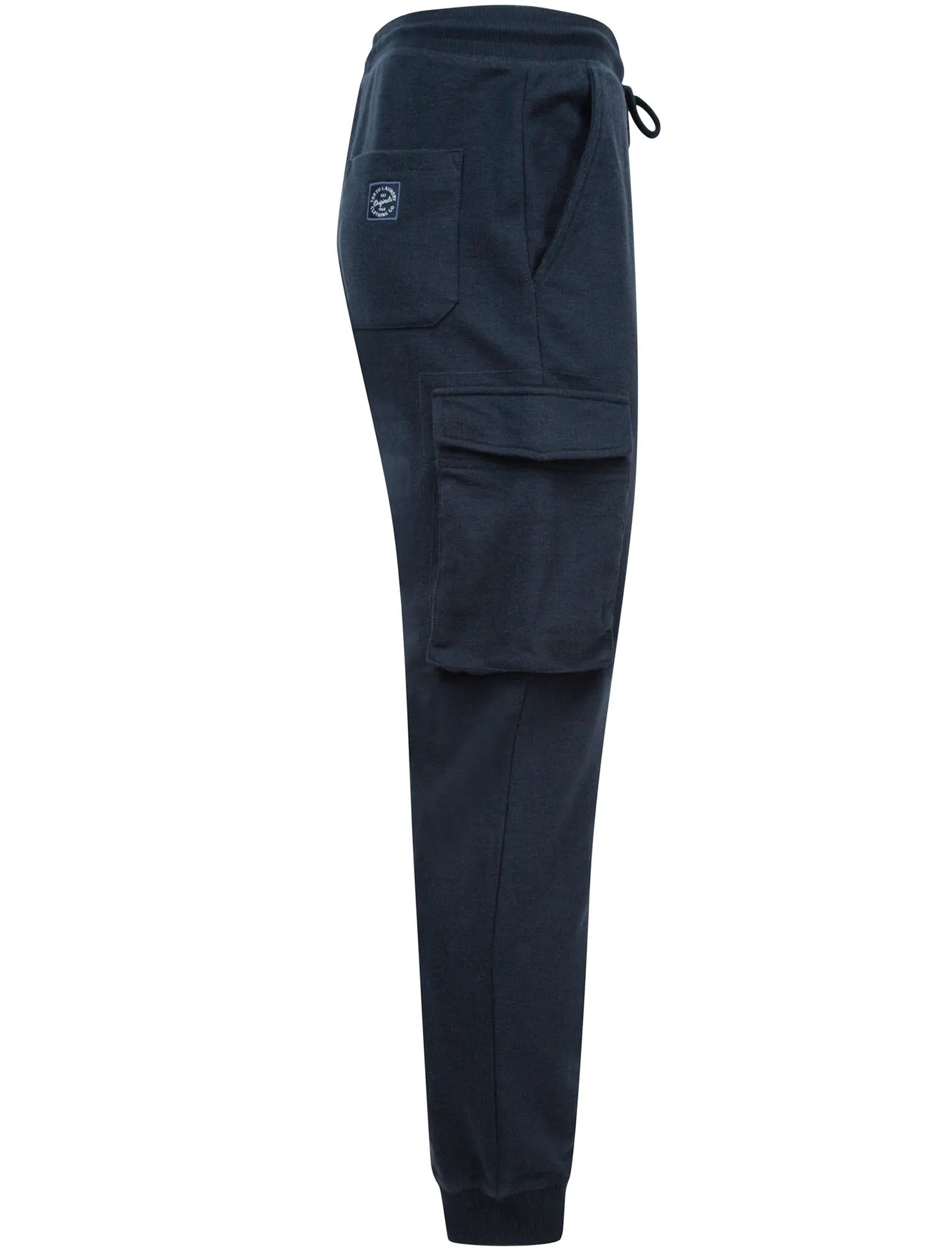 Addison Multi-Pocket Cargo Style Cuffed Joggers in Navy Blazer - Tokyo Laundry