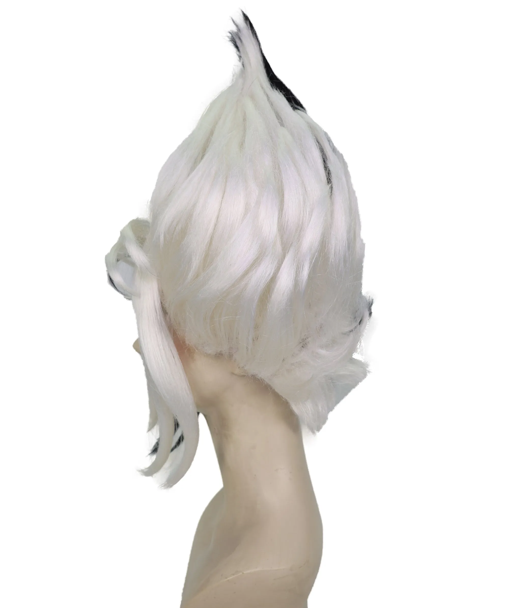 Adult Women's Animated Movie Frost-talent Fairy Multiple Color Options Updo Wig, Best for Halloween, Flame-retardant Synthetic Fiber