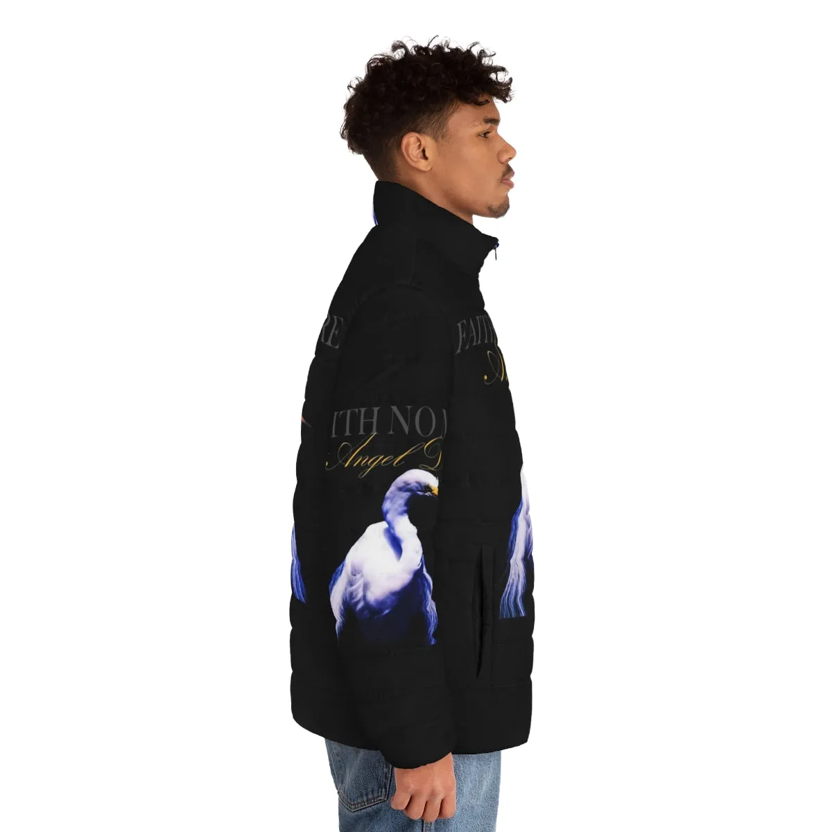 Album Angel Dust Symbol Puffer Jacket - Post Punk Inspired Outerwear