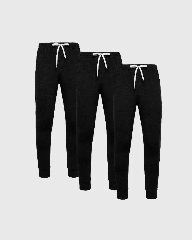 All Black Active Joggers 3-Pack