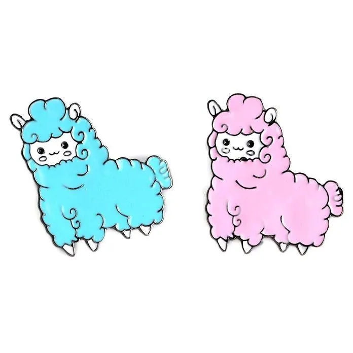 Alpaca Enamel Pin Set