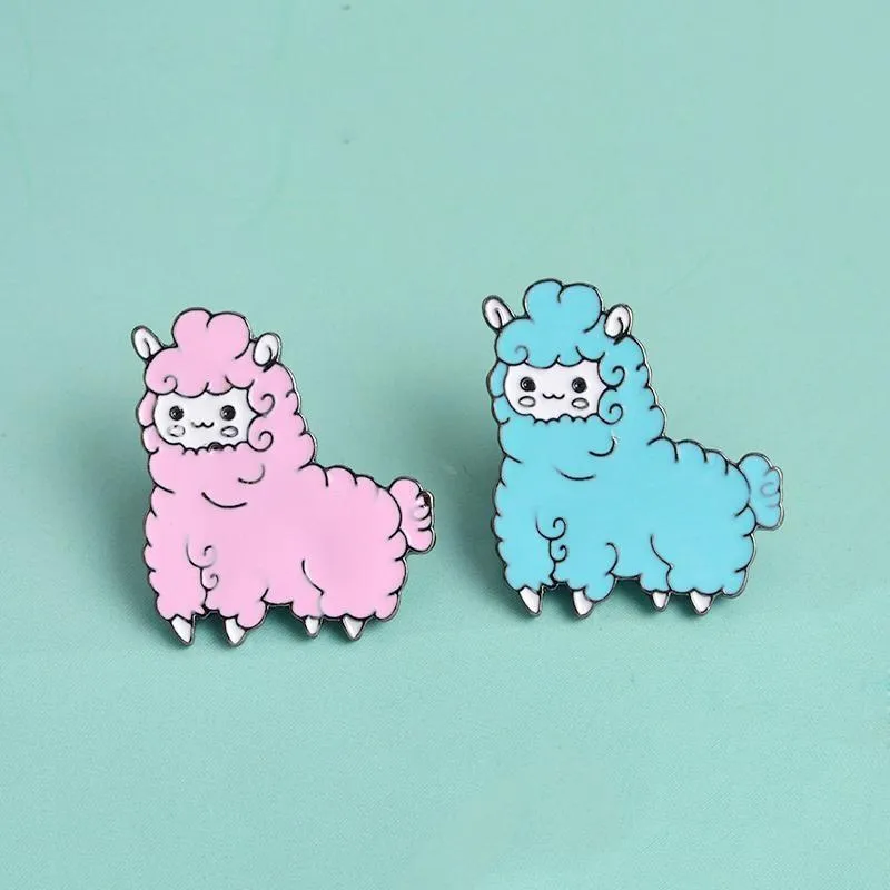 Alpaca Enamel Pin Set