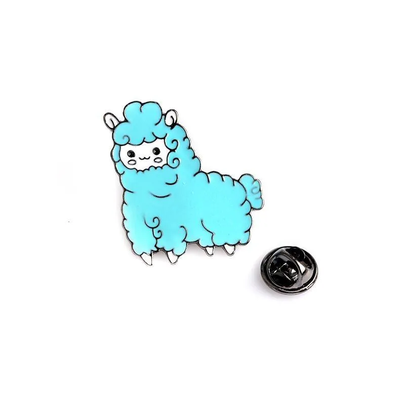 Alpaca Enamel Pin Set