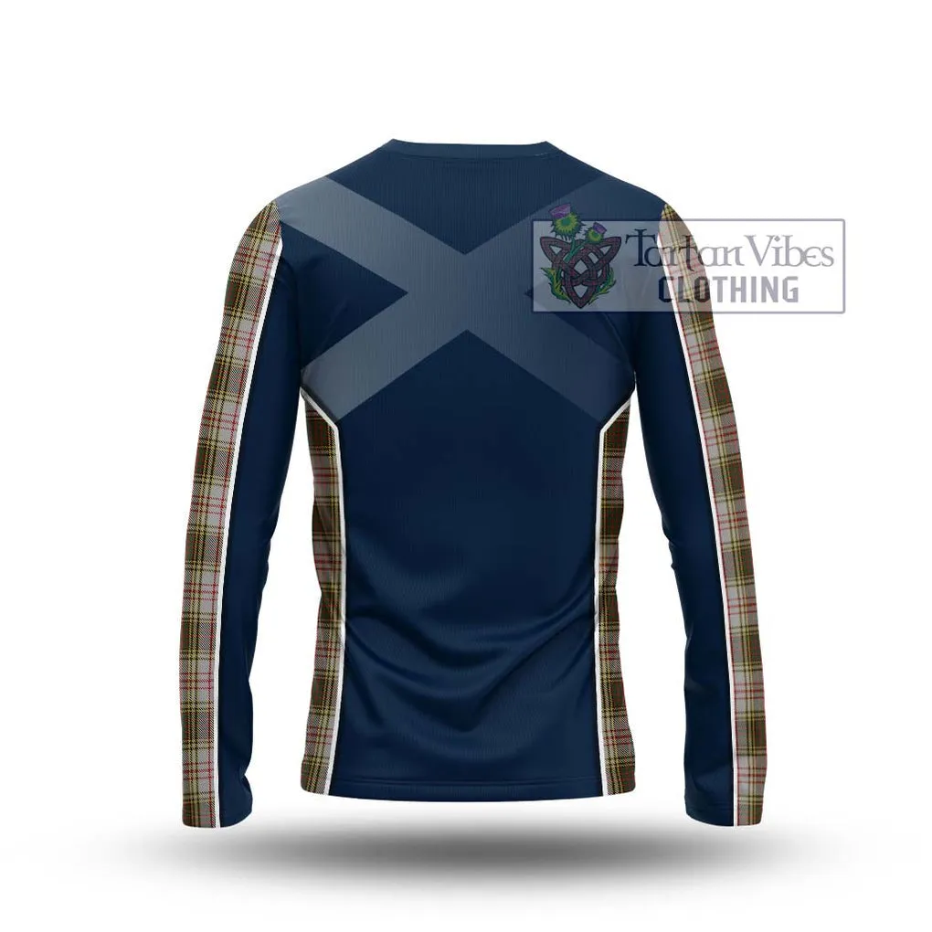 Anderson Dress Tartan Long Sleeve T-Shirt with Family Crest and Lion Rampant Vibes Sport Style