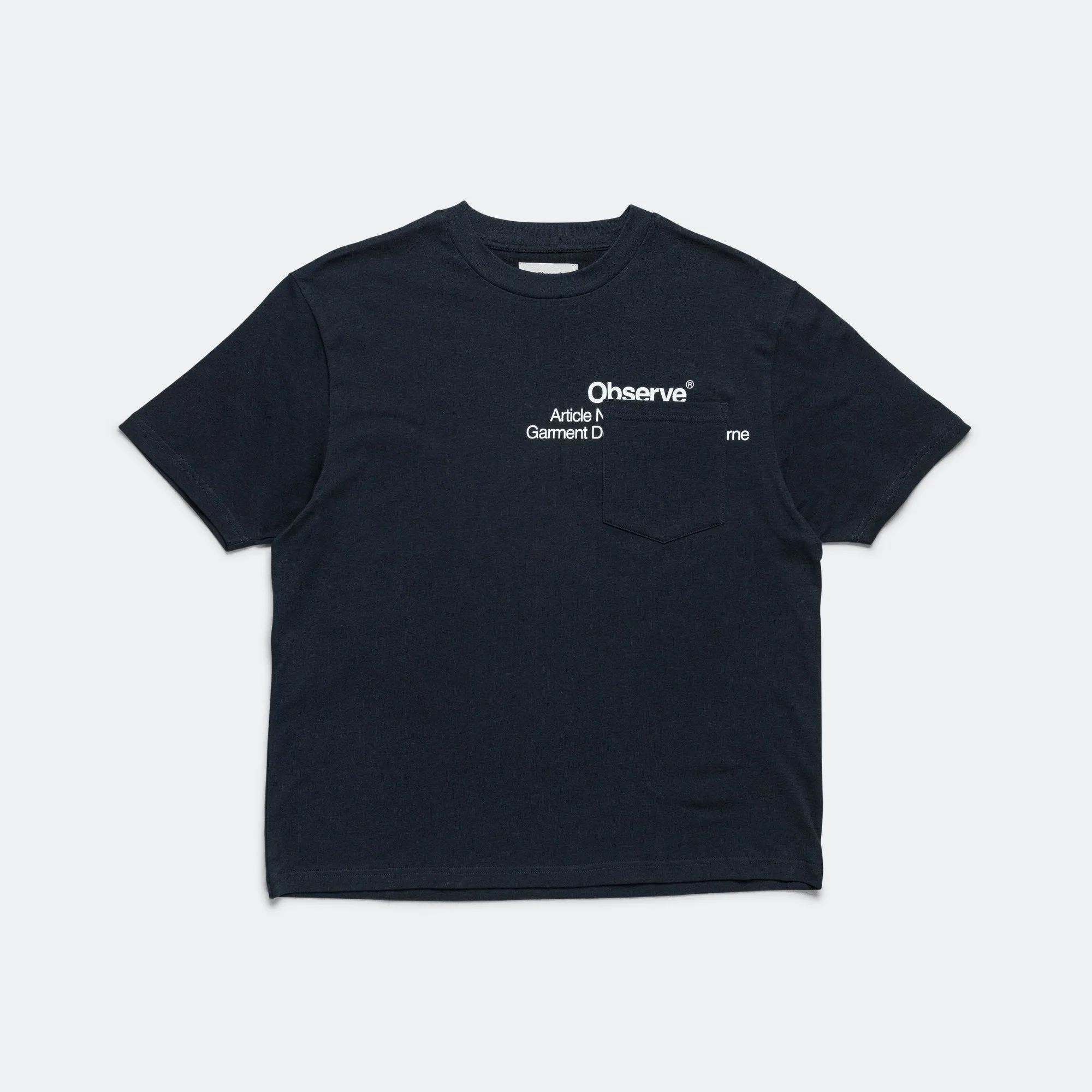 Article Stamp Pocket T-Shirt - Navy