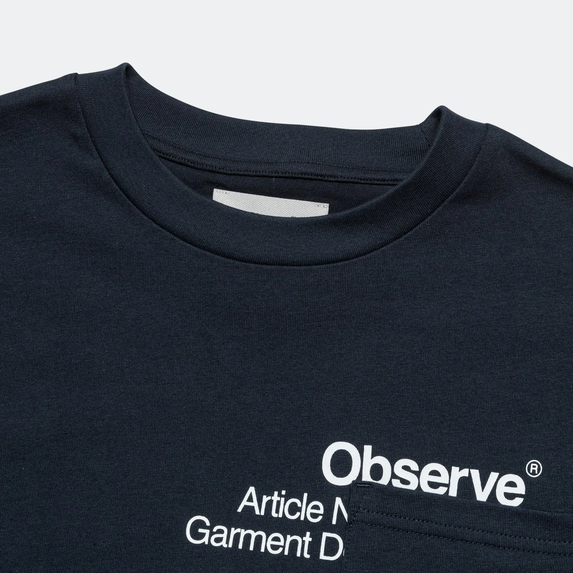 Article Stamp Pocket T-Shirt - Navy