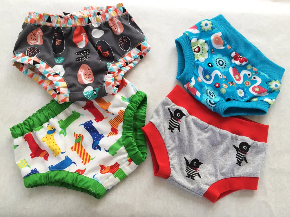 Baby Over Pants/ Diaper Cover pdf sewing pattern, 3  months - 4 years, boys & girls.