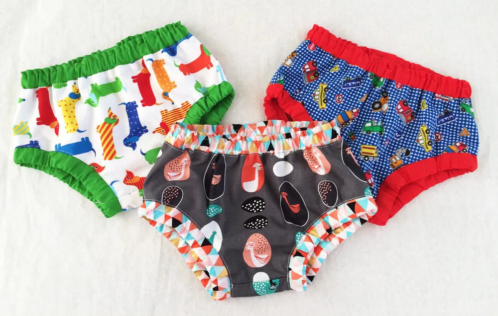 Baby Over Pants/ Diaper Cover pdf sewing pattern, 3  months - 4 years, boys & girls.