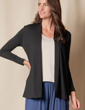 Bamboo 240 Banded Front Jacket - Black