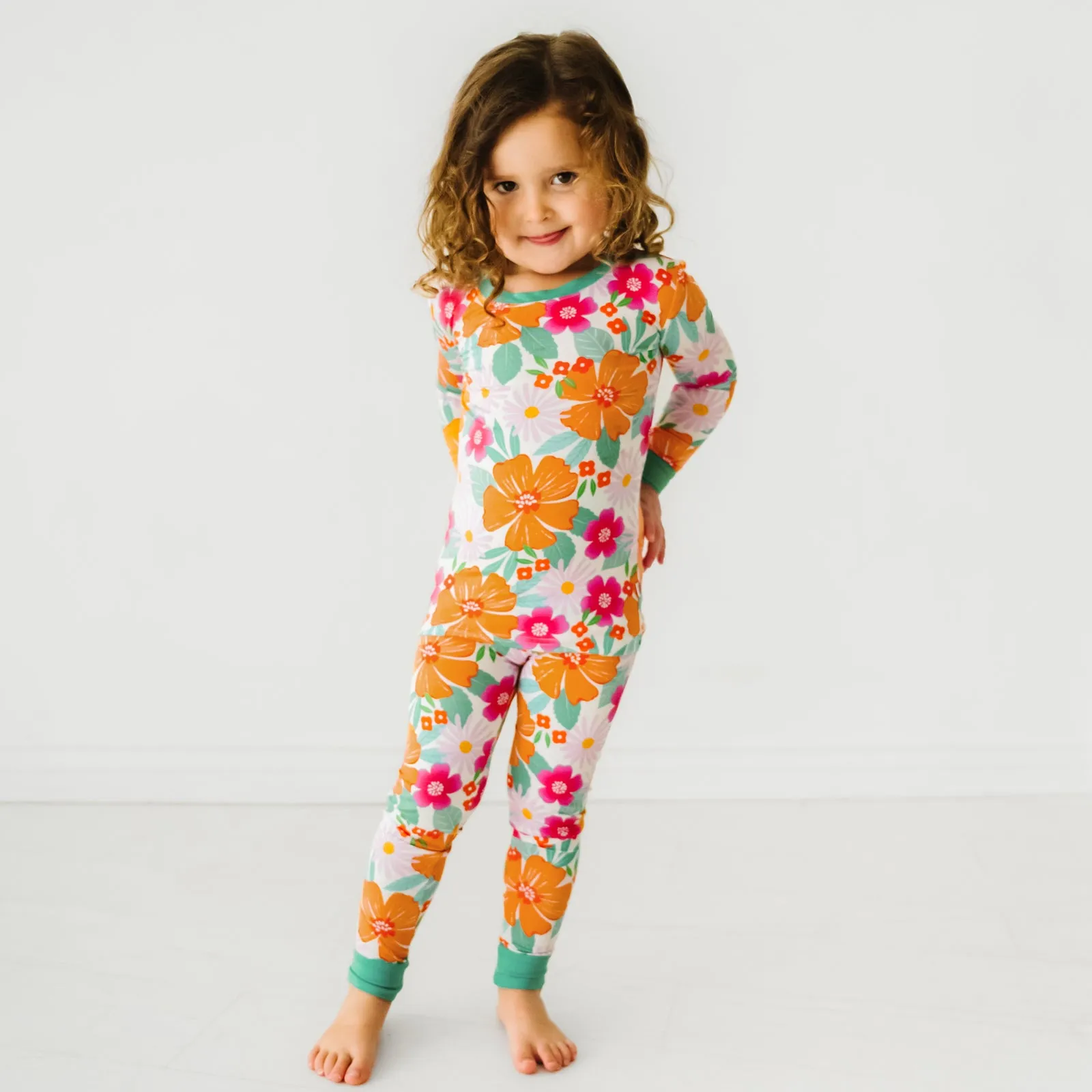 Beachy Blooms Two-Piece Pajama Set