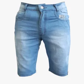 Bermuda Jeans Masculina Com Lycra Destroyd