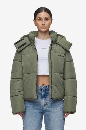 Blanca Crushed Puffer Jacket Mud Olive