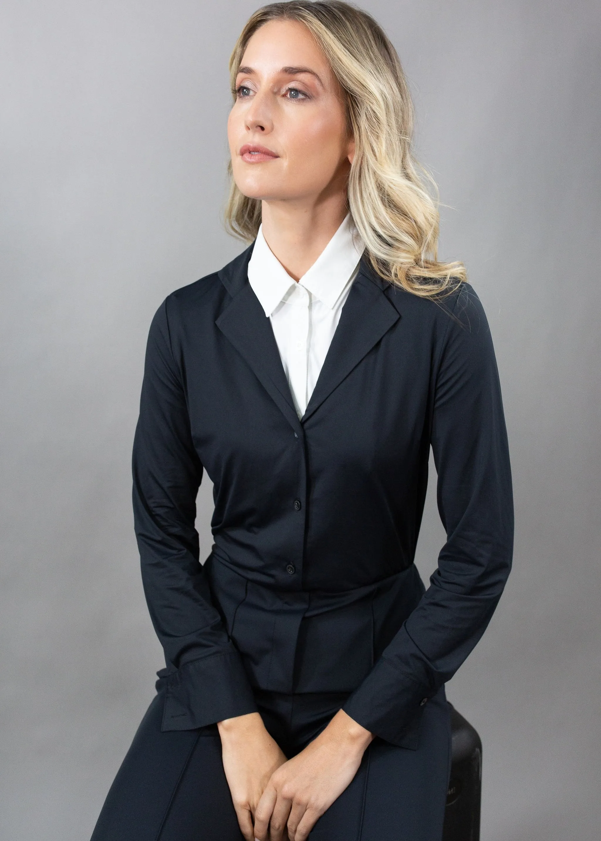 Blazer Collar Blouse