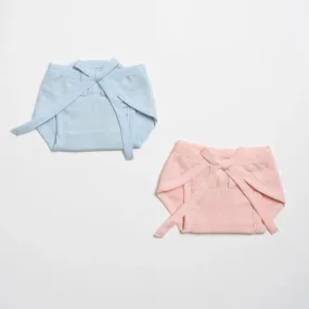 Blue And Pink Muslin Nappy - Pack Of 2