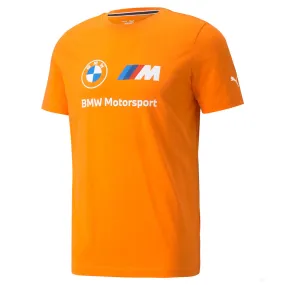 BMW T-shirt, Puma BMW MMS ESS Logo, Orange, 2021