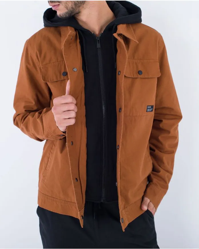 Boyd Hooded Jacket in Bronze