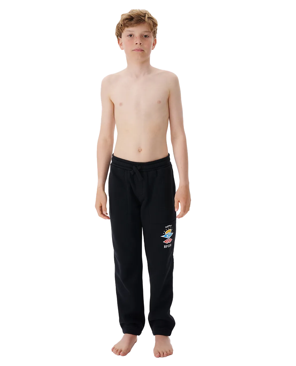 Boys Icons Of Surf Joggers in Black