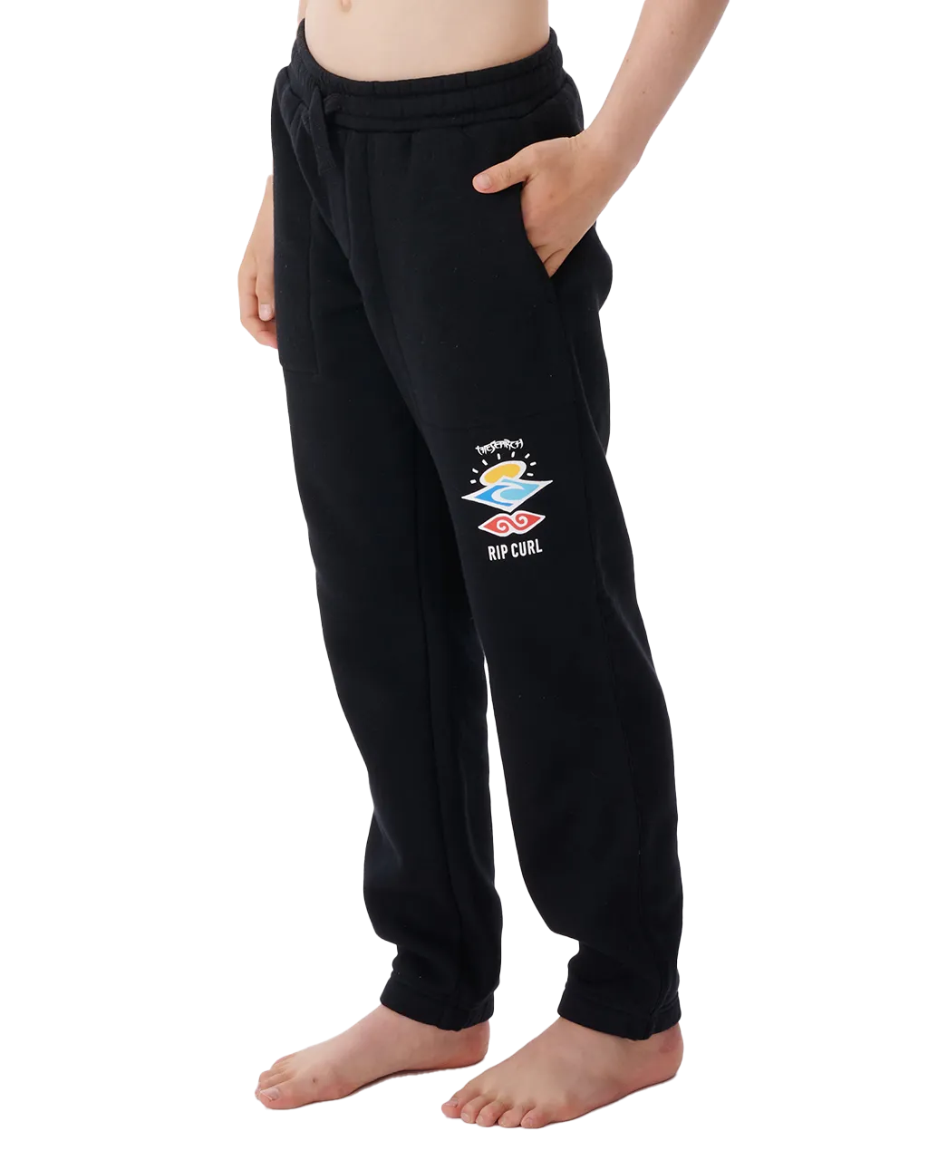 Boys Icons Of Surf Joggers in Black