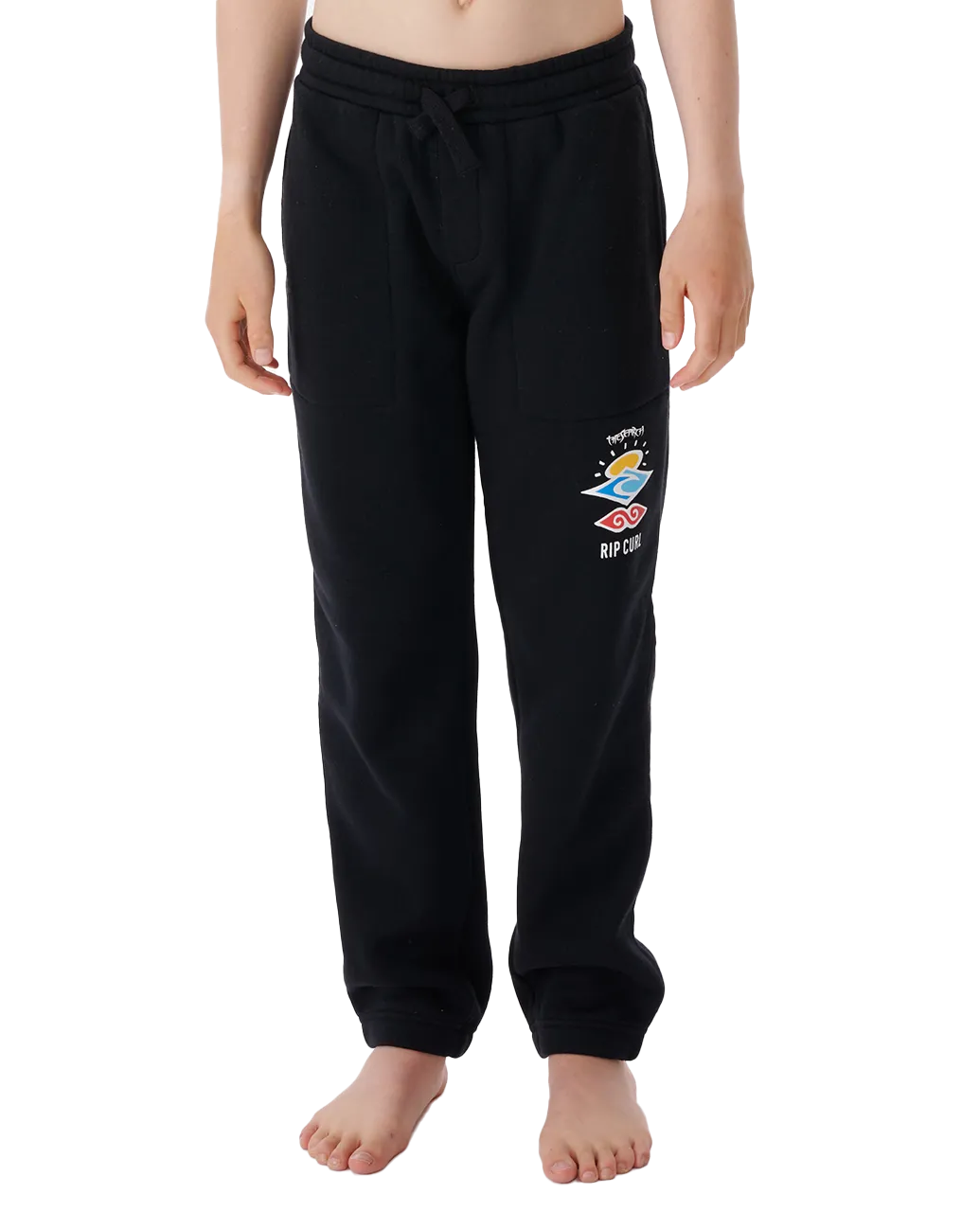 Boys Icons Of Surf Joggers in Black