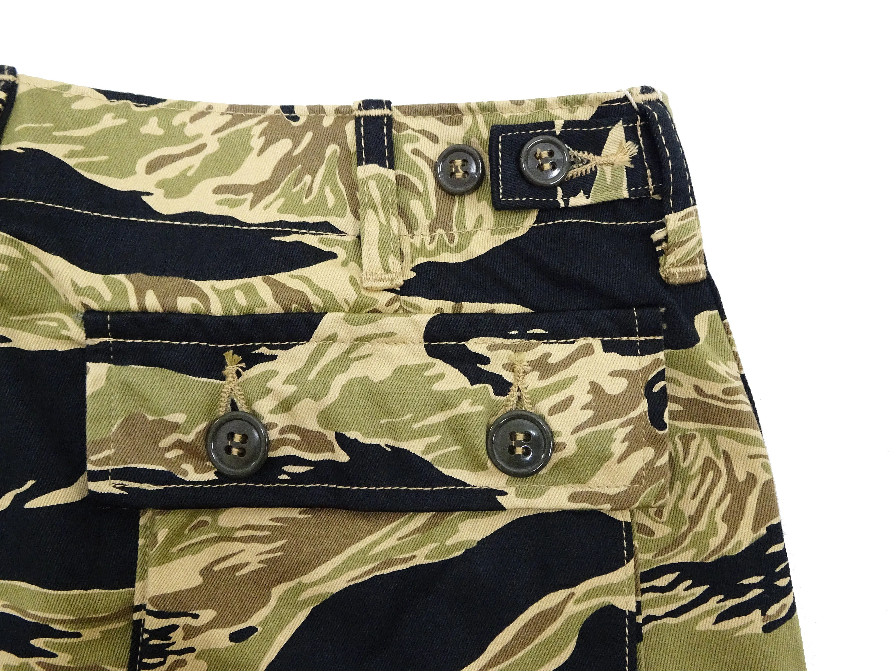 Buzz Rickson Cargo Pants Men's Relaxed-Fit U.S. Military Gold Tiger Stripr Camouflage Trousers BR42502