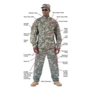 Camo Army Combat Uniform Pants