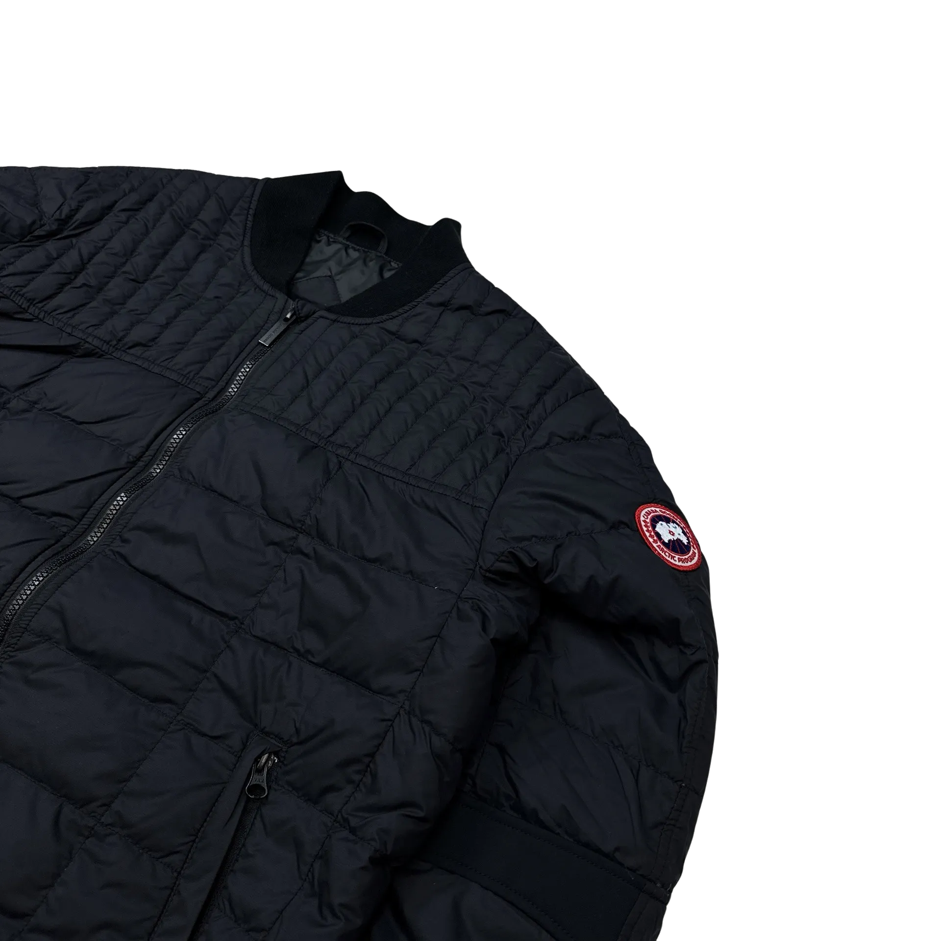 Canada Goose Black Down Bomber Jacket -XL