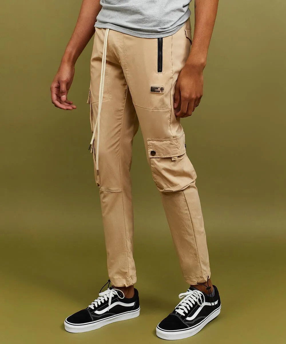 Cargo Nylon Pants -Khaki