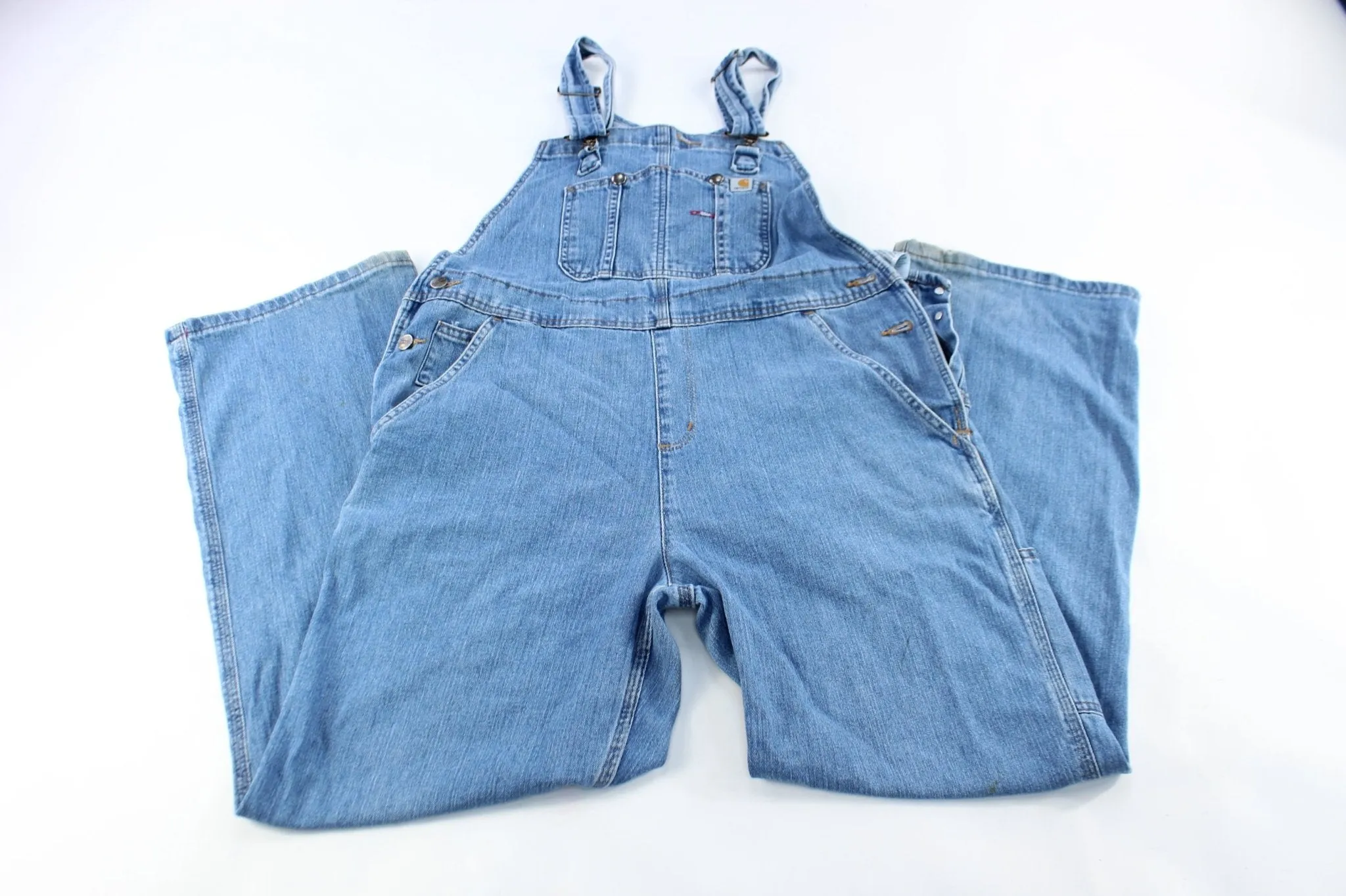 Carhartt Logo Patch Denim Overalls