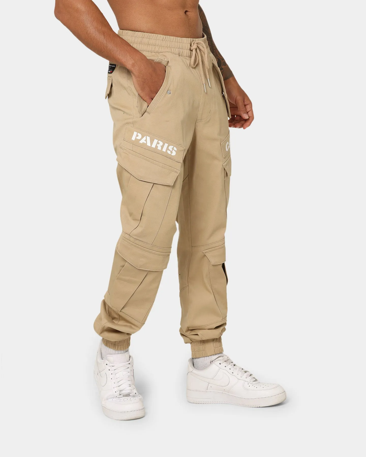 Carré Double Transition Cargo Joggers Stone