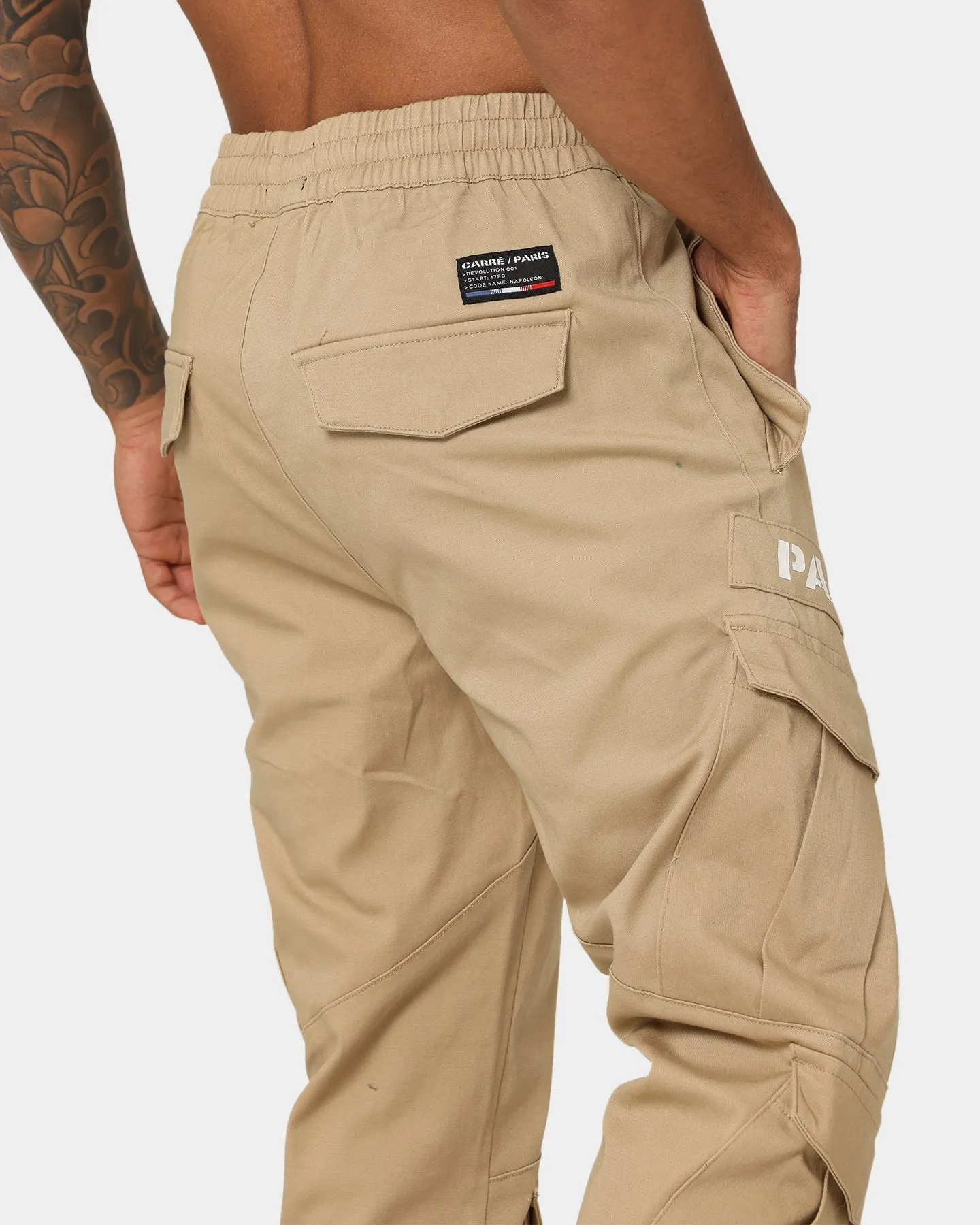 Carré Double Transition Cargo Joggers Stone