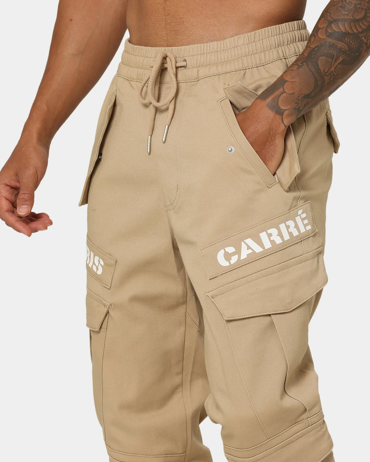 Carré Double Transition Cargo Joggers Stone