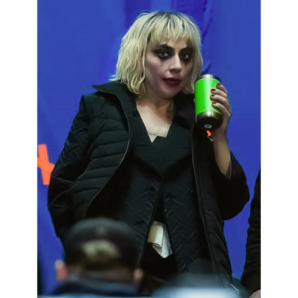 Cast Of Joker Folie A Deux Lady Gaga Black Puffer Jacket