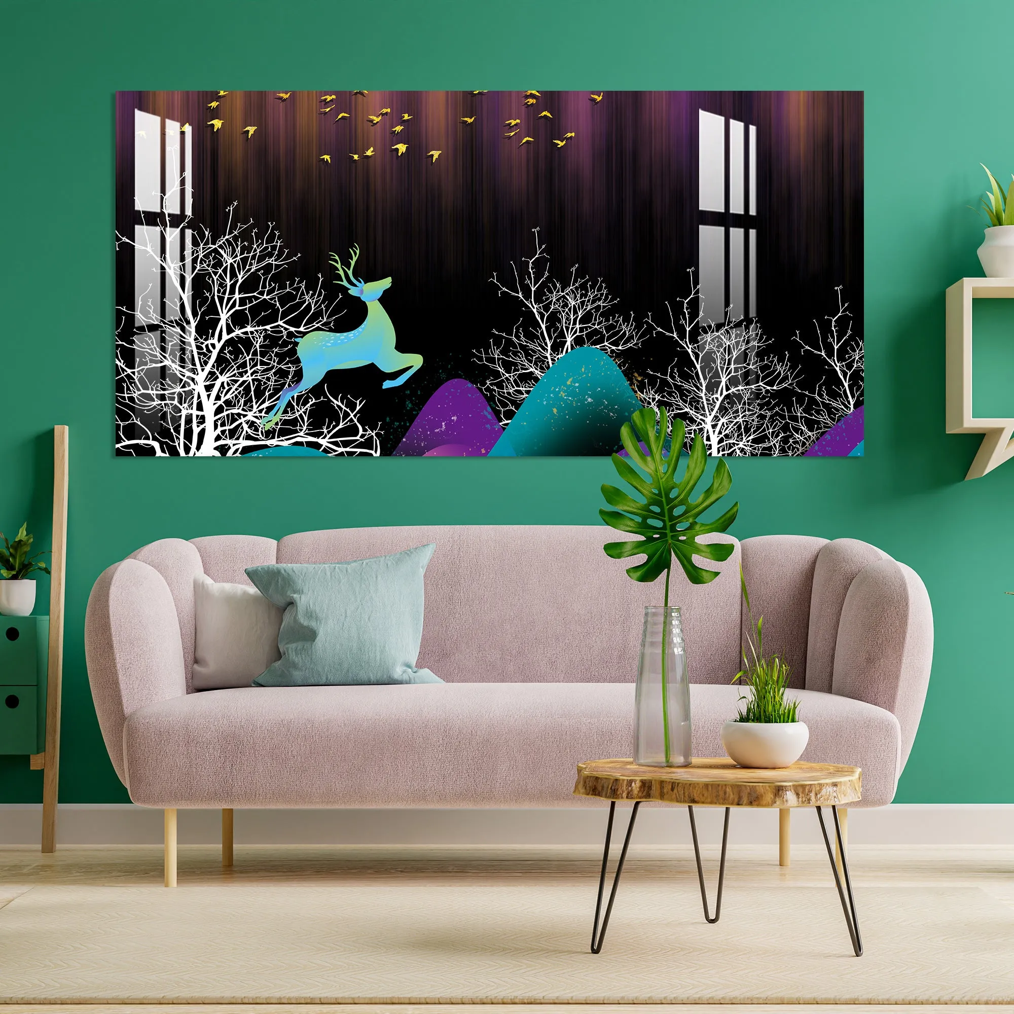 Cheerful Deer Acrylic Wall Art