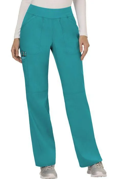 Cherokee WorkWear  Womens Elastic Waistband Cargo Pull-On Scrub Pant