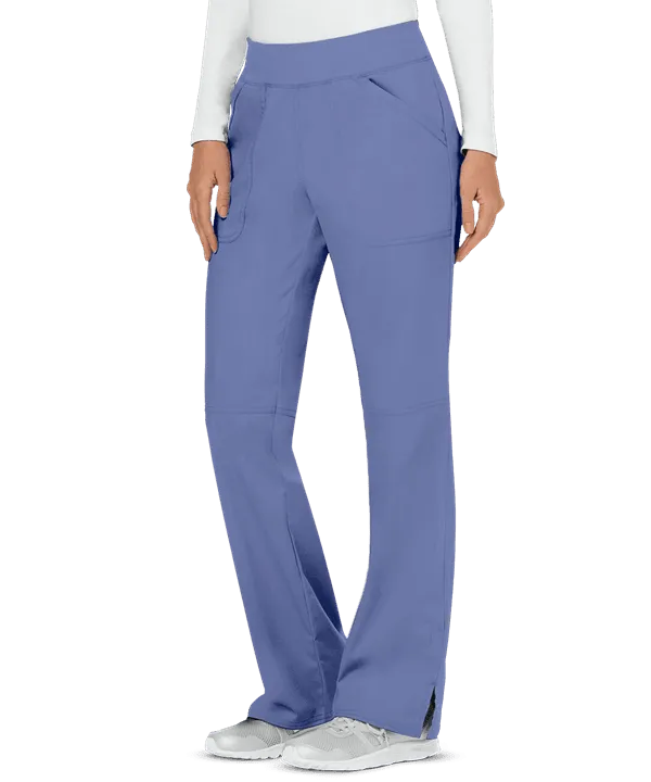 Cherokee WorkWear  Womens Elastic Waistband Cargo Pull-On Scrub Pant