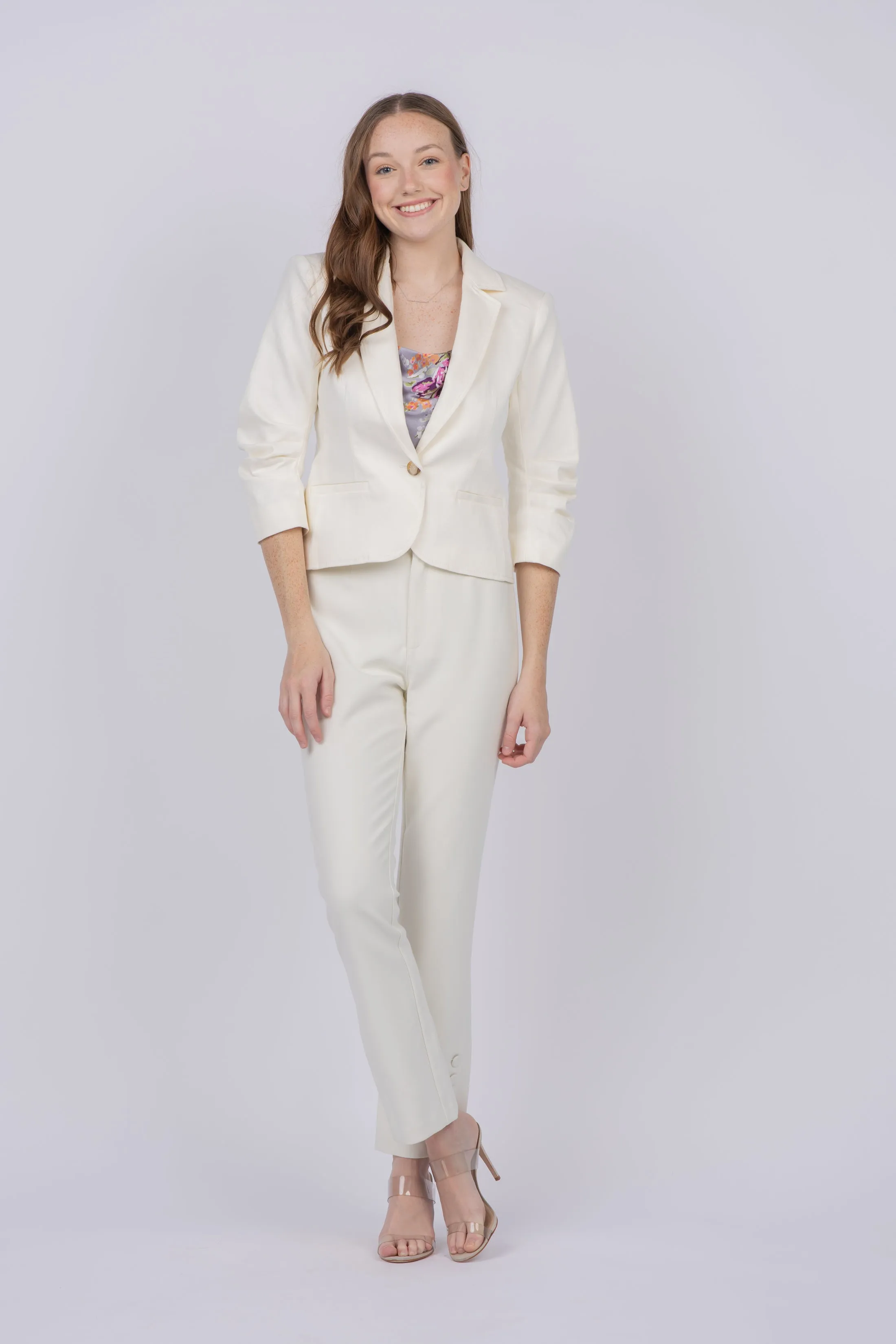 Cinq a Sept Khloe Blazer in Gardenia