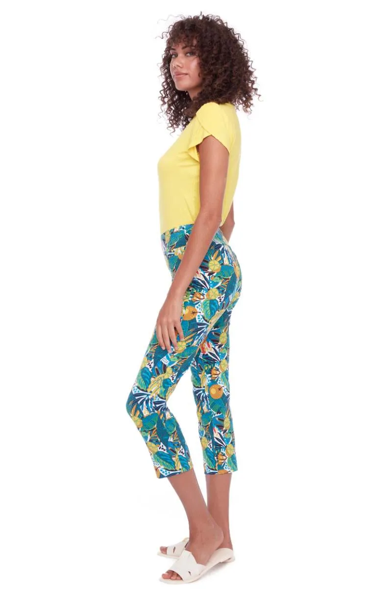 CITRUS PRINT TECHNO CROP PANT 68112