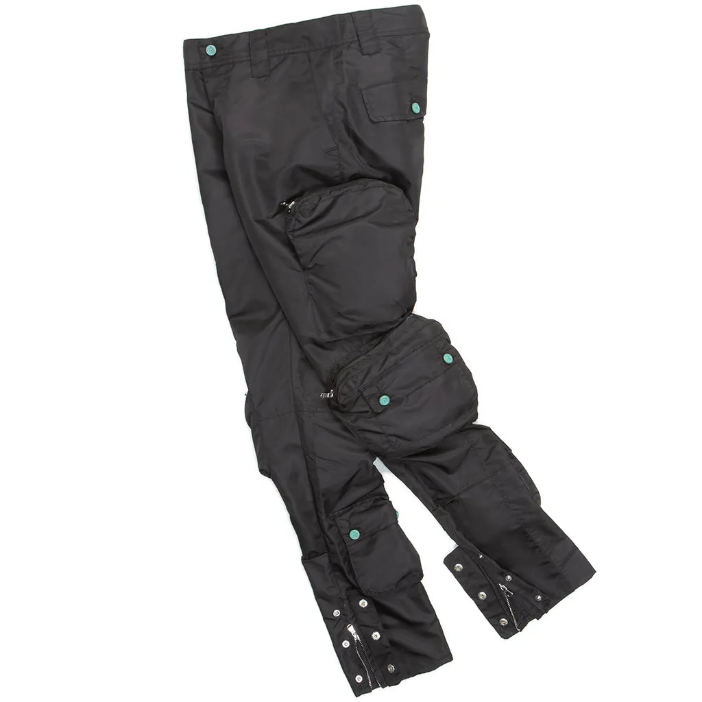 Core Modern Straight Black Cargo Pants