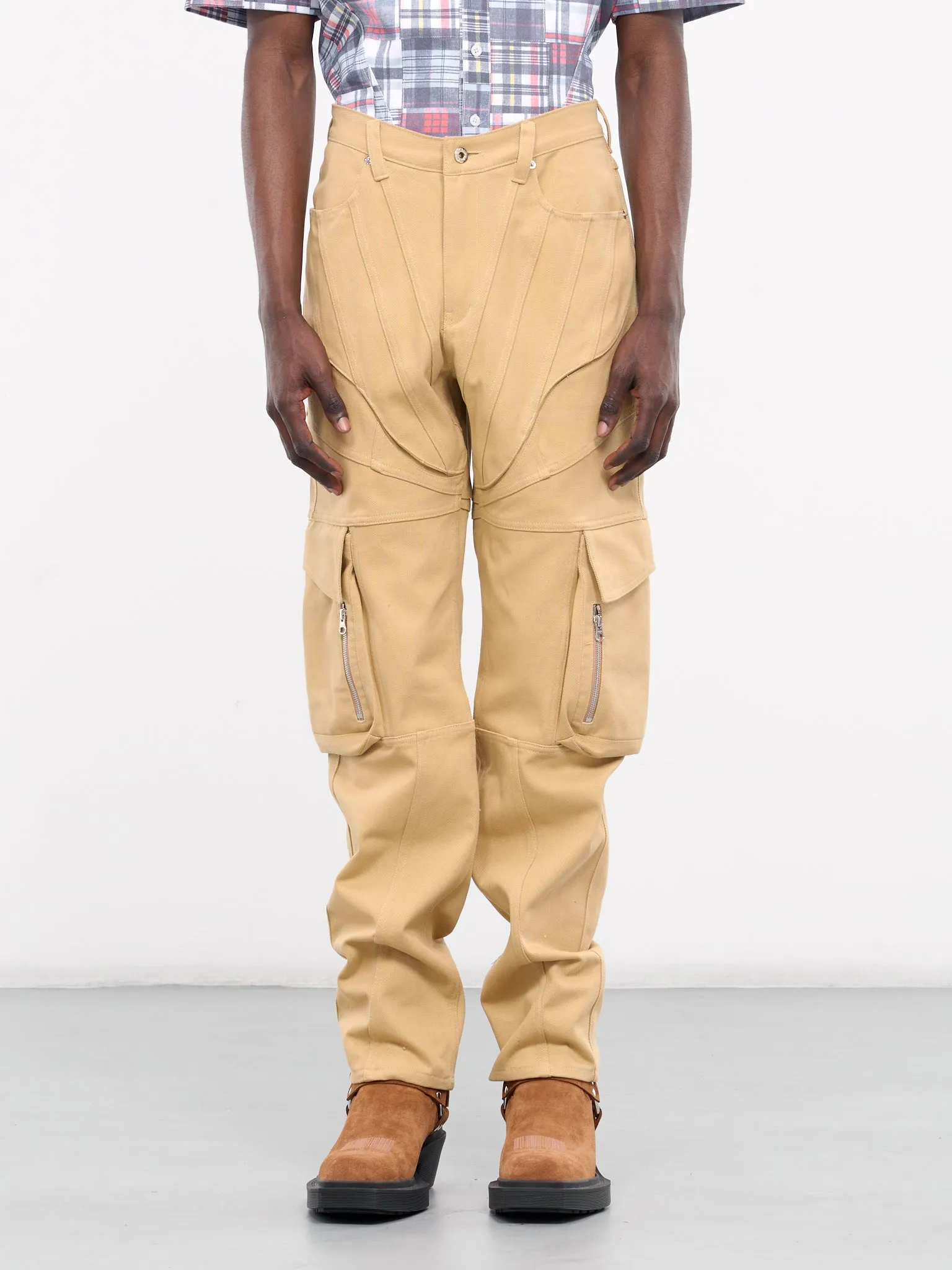 Corset Cargo Trousers (T03-BEIGE)