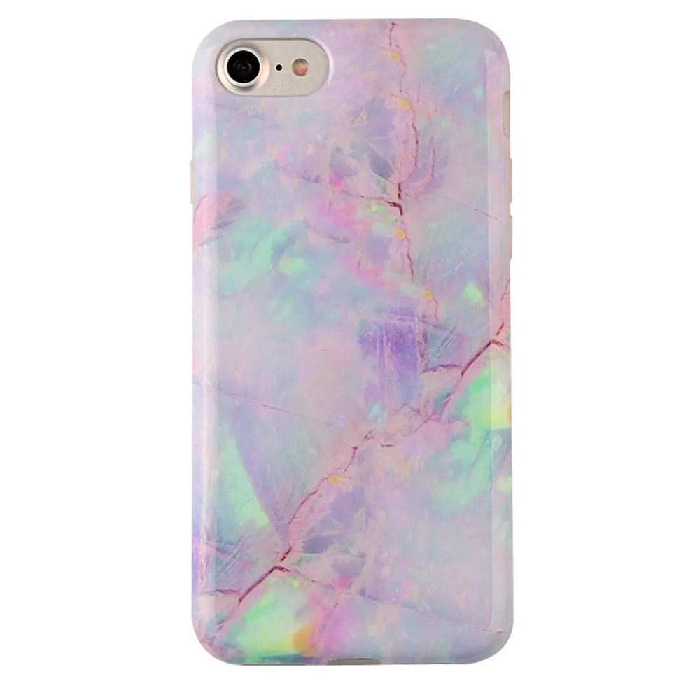 Cotton Candy Marble iPhone Case