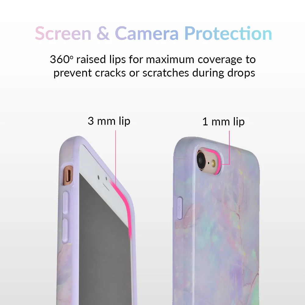 Cotton Candy Marble iPhone Case