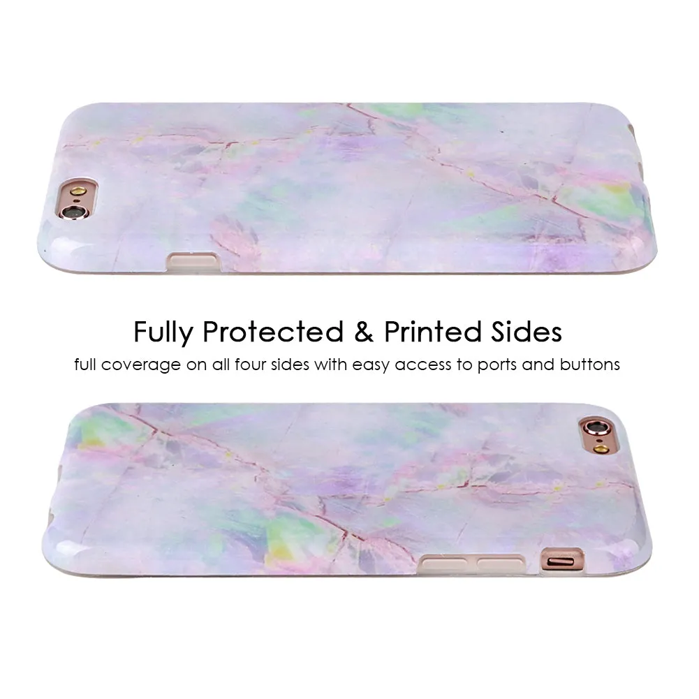 Cotton Candy Marble iPhone Case