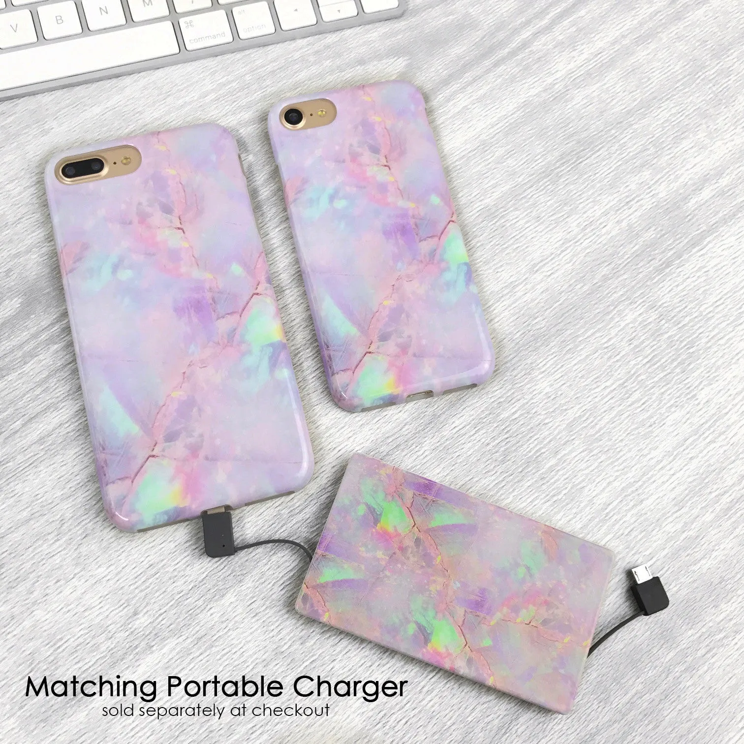 Cotton Candy Marble iPhone Case