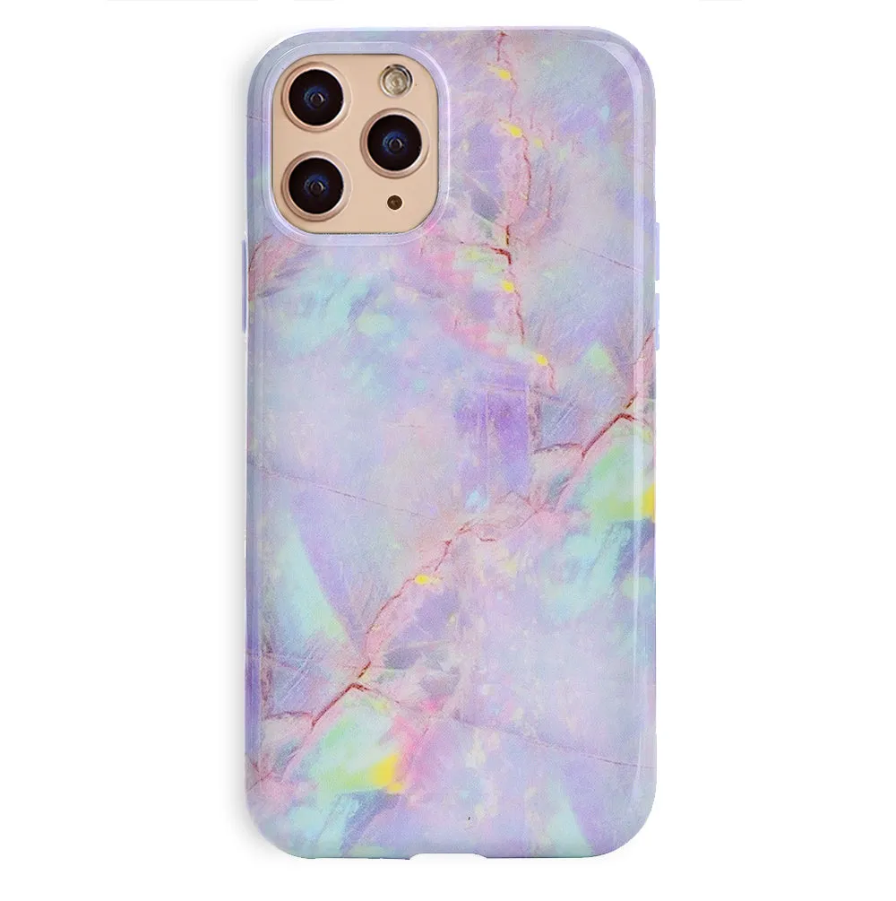 Cotton Candy Marble iPhone Case