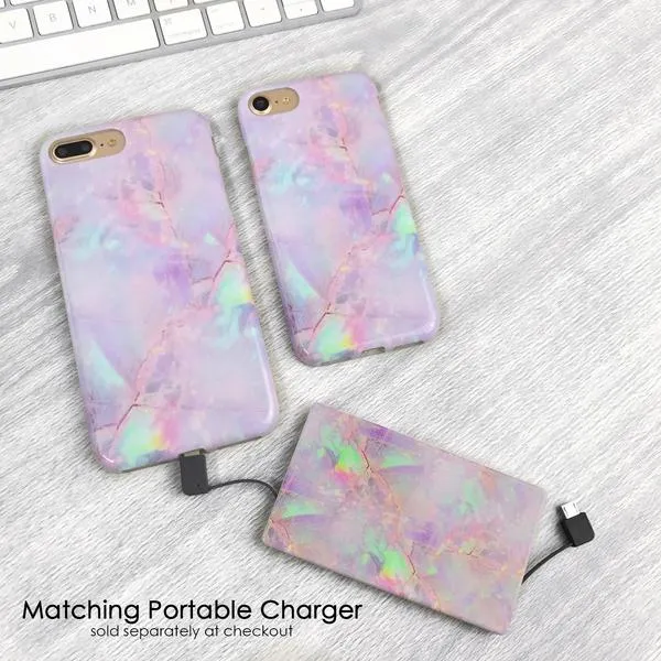 Cotton Candy Marble iPhone Case