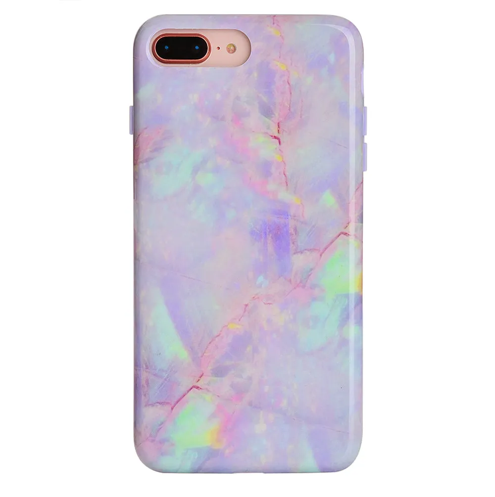 Cotton Candy Marble iPhone Case