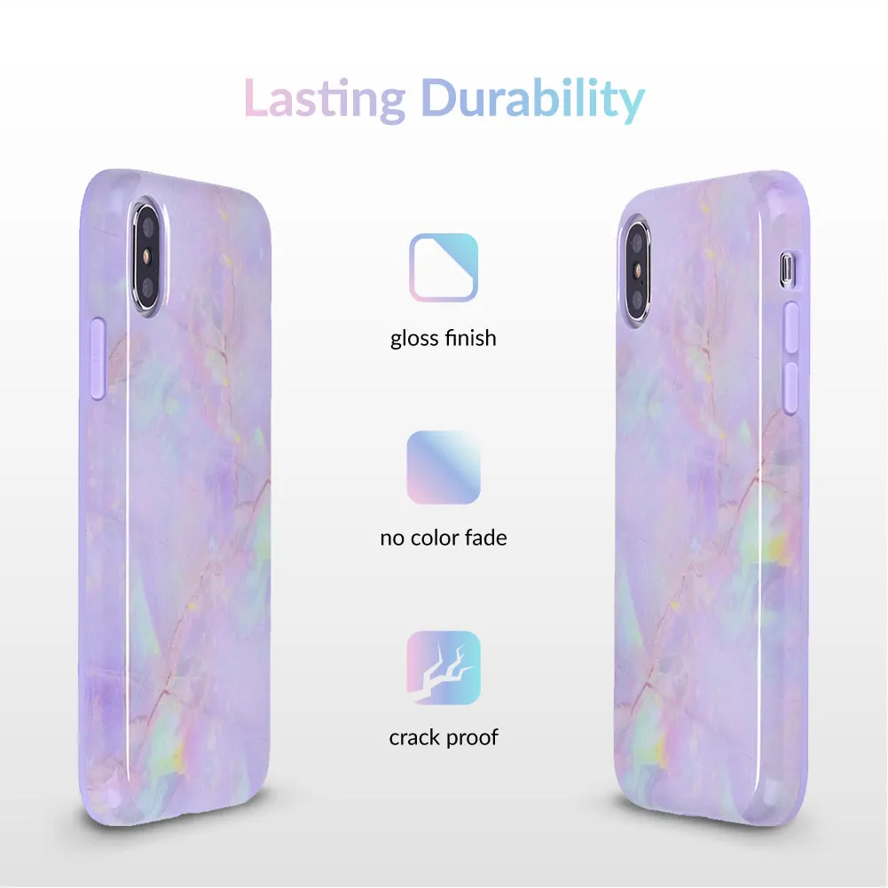 Cotton Candy Marble iPhone Case